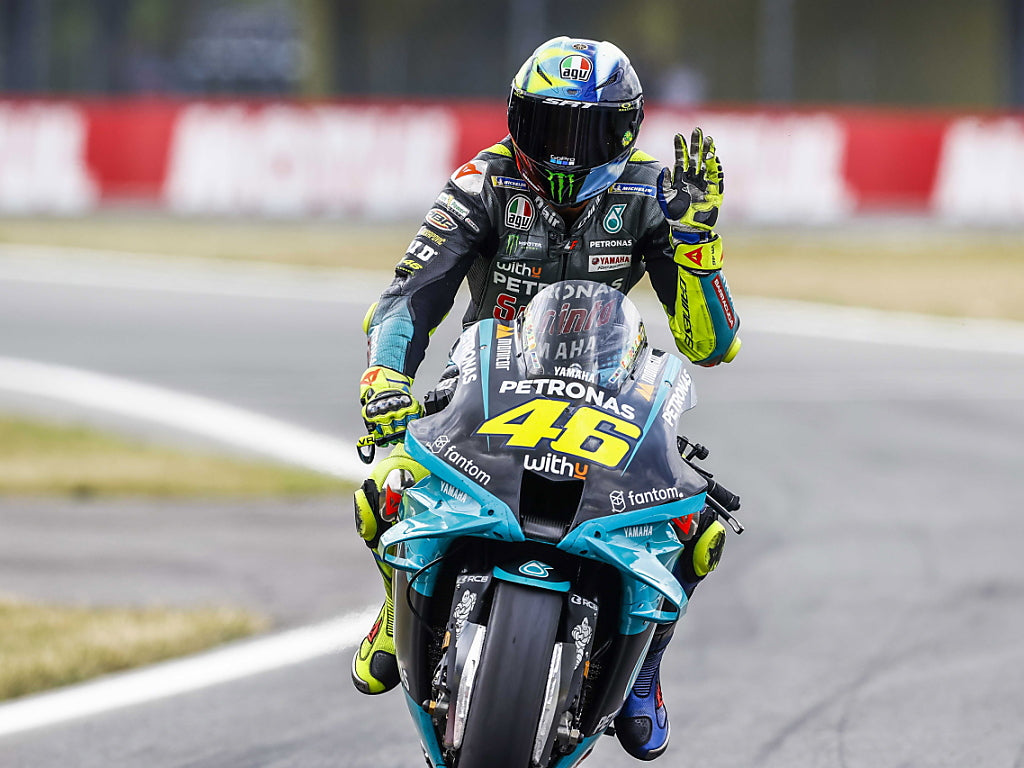 VALENTINO ROSSI SUR SA MOTO
