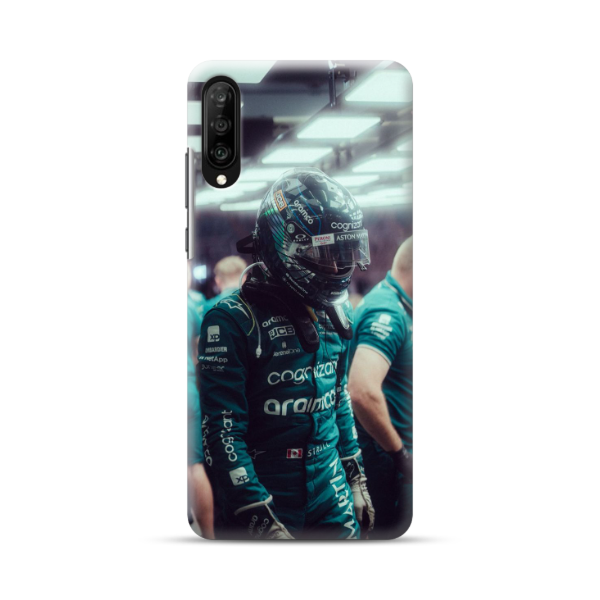 Coque Samsung Galaxy Lance Stroll en Tenue de F1 Aston Martin