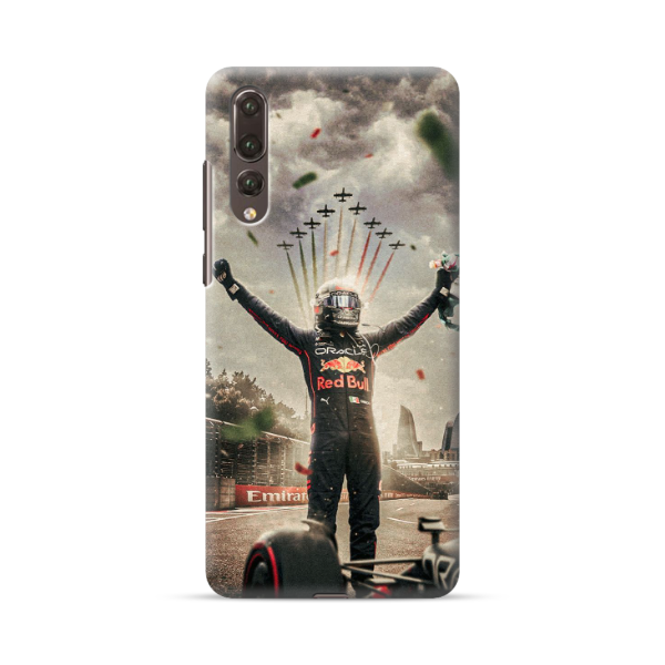 Coque Sergio Pérez en Tenue de Formule 1 Red Bull pour Huawei