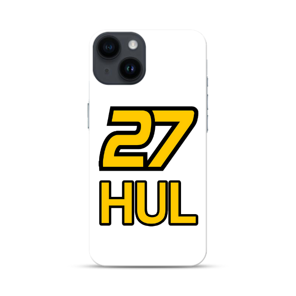 Coque de Téléphone Blanche F1 Nico Hulkenberg pour iPhone