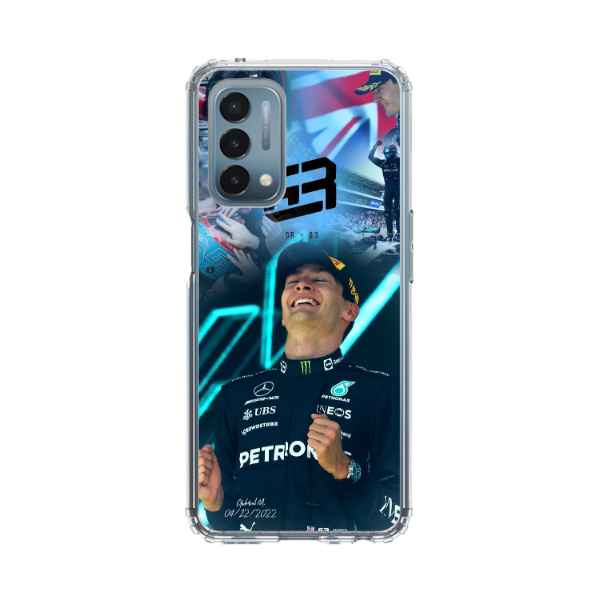 Coque de Téléphone OnePlus George Russell Fête sa Victoire