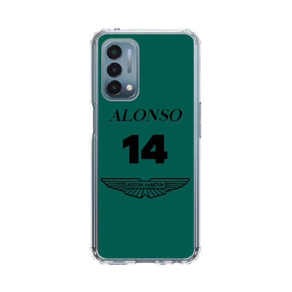 Coque de Téléphone OnePlus Verte F1 14 Alonso chez Aston Martin