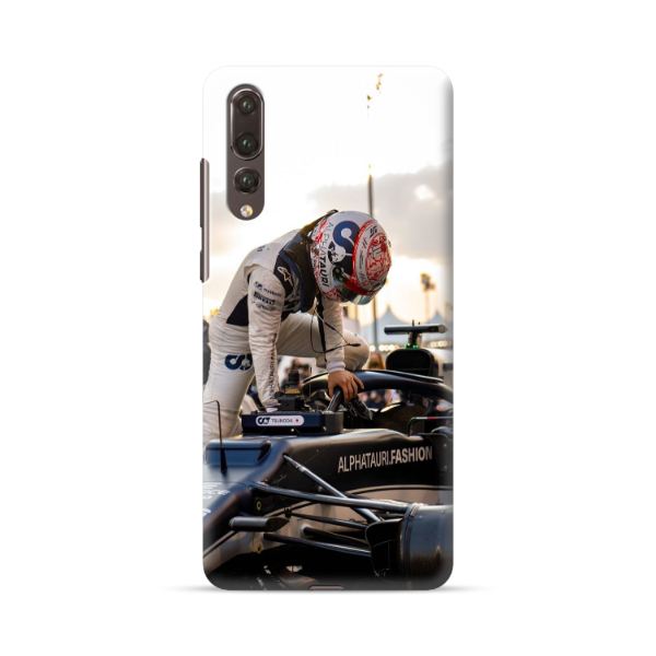 Coque de Téléphone Yuki Tsunoda en Tenue de Formule 1 pour Huawei