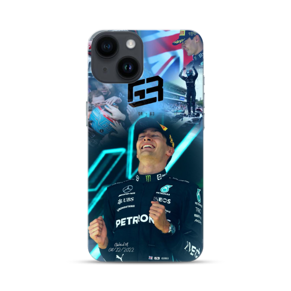 Coque de Téléphone iPhone George Russell Fête sa Victoire