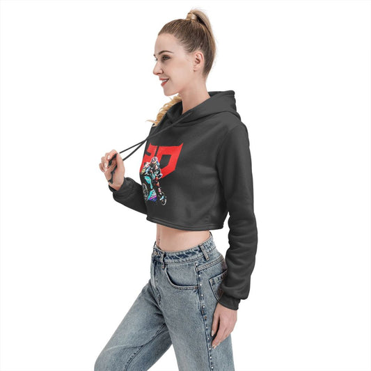 Pull à Capuche Noir pour Femme Fabio Quartararo fond blanc