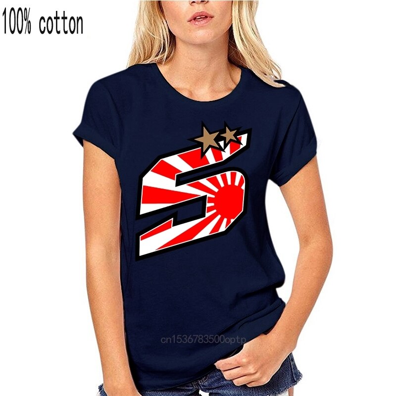 T-Shirt Johann Zarco Bleu Marine pour Femme