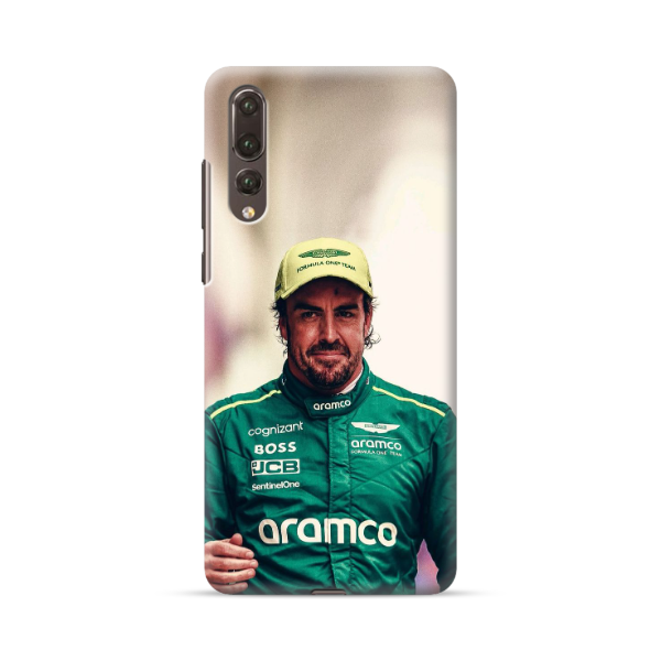 Coque Fernando Alonso en Tenue de F1 pour Huawei
