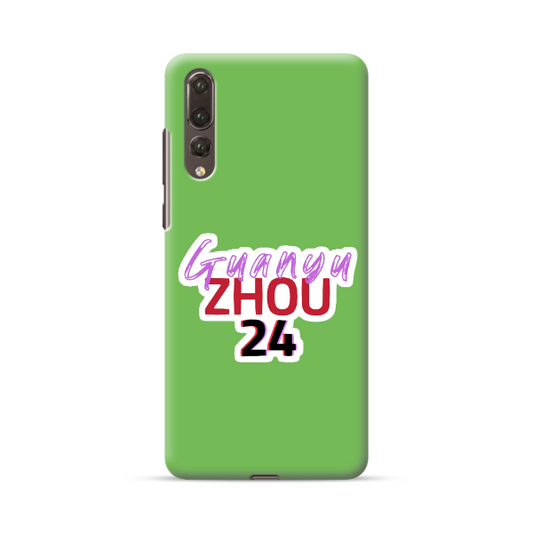 Coque de Téléphone Huawei Verte Zhou Guanyu