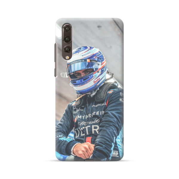 Coque de Téléphone Logan Sargeant en Tenue de Formule 1 pour Huawei