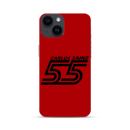 Coque de Téléphone Rouge Carlos Sainz pour iPhone