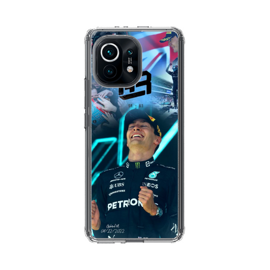 Coque de Téléphone Xiaomi George Russell Fête sa Victoire
