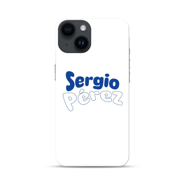 Coque de Téléphone iPhone Blanche Sergio Pérez