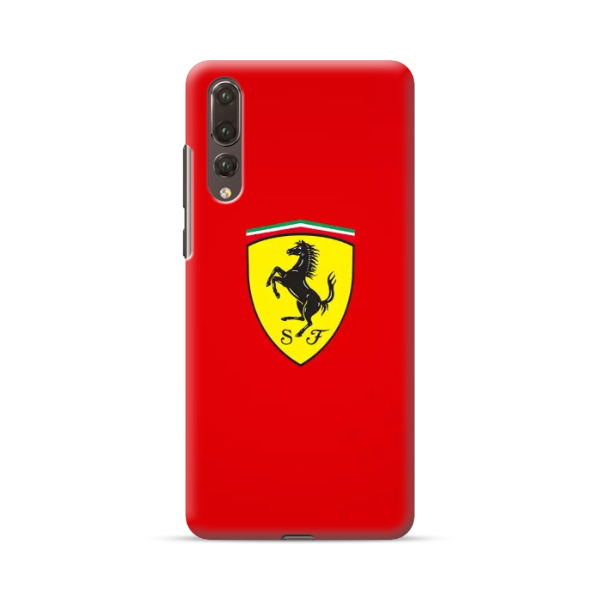 Protection Téléphone Rouge Ferrari pour Huawei